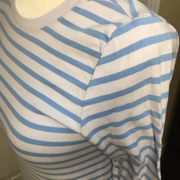 Gap Favorite shirt blue stripes 100% cotton - Picture 8 of 13